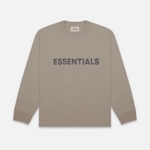 Essentials Taupe Long Sleeve T-Shirt (Women)